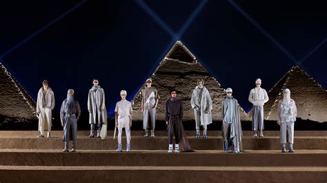 dior show at the pyramids